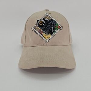 Mount Magizine Black Bear Hat Cap Unisex OS Tan Vintage Outdoor